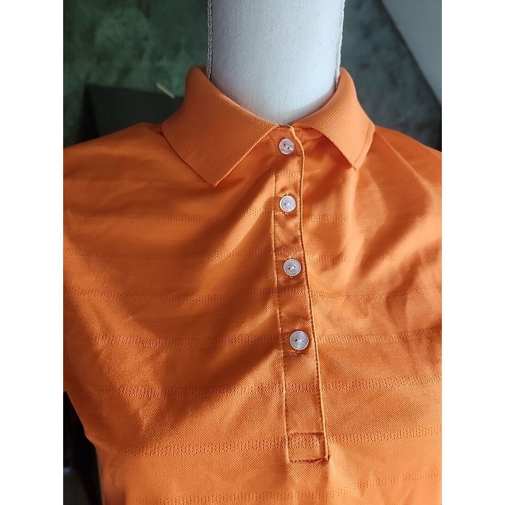 Callaway Convergys Polo Golf Shirt Womens Medium‎ Orange Casual Logo - Picture 6 of 10